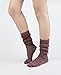 Women's Fall Winter Slouch Knit Socks (Heather Knit_4Pair)