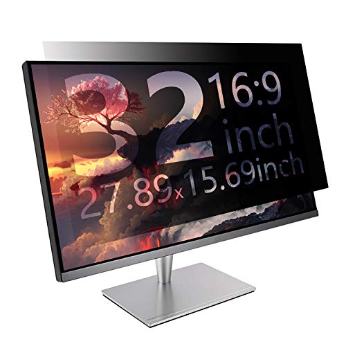 4NM Privacy Screen Protector for 32″ Widescreen Monitor (16:9 Aspect Ratio), 32 inch Privacy Filter Anti-Glare – Anti-Scratch Protector Film (20.04×11.26inch)