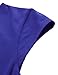 Lotusmile Elegant Dresses, Womens Casual Dress A Line Cap Sleeve V Neck Small Blue