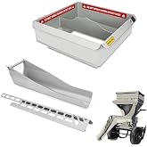 𝑼𝒑𝒈𝒓𝒂𝒅𝒆 MMXR-3221 Mud Mixer Set, MMAC-0123 Mud Mixer Hopper Extension and MMAC-0133 Chute Extension, Rust Resistant Heavy-Duty Steel, for Large Construction, 3-Yr Service