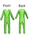 YuDanae 3D Grinch Costume & Mask & Scarf for Kids Boys Girls,XS(Height 43.3