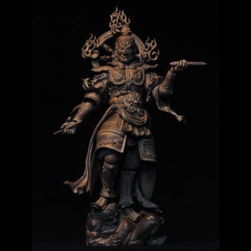 Kaiyodo Takeya Revoltech Action Figure: #002 Komokuten Wooden Version
