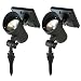 Best Solar Light SOLARLIGHTM-2 LED Spotlight | High Performance 100 Lumens Warm 3000K | Weatherproof Metal Construction |, 2-Pack, 2 Piece