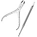 Cuticle Nipper with Cuticle Pusher- Professional Grade Stainless Steel Cuticle Remover and Cutter - Durable Manicure and Pedicure Tool for Fingernails and Toenails by Sterling Beauty Tools