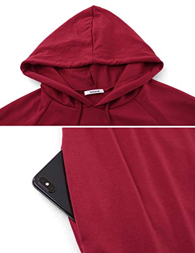 Sykooria-Felpa-Lunghe-con-Cappuccio-da-Donna-Hoodie-Sportiva-Invernale-con-Tasca-Pullover-Casual-Manica-Lunga-S-XXL
