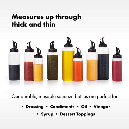 OXO Chef's Condiment Squeeze Bottles (Pack of 3) Medium 12 oz