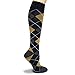 Argyle Graduated Compression Socks - for Flight Travel Sports Nurse Pregnancy Arthritis Varicose Veins, Edema Shin Splints Running Nursing, Leg Pain Relief-Recovery, Boost Circulation, Reduce Swelling