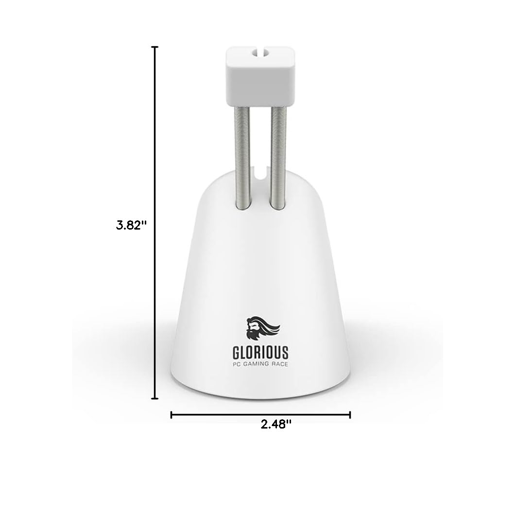 Glorious Gaming Mouse Bungee - Flexible Mouse Cable Management - Gaming Mouse Accessory (White)