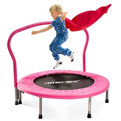 Merax Gartentrampolin,Kindertrampolin, Trampolin Komplettset,Ø 183 Gartentrampolin, tragend 80 kg, hat den GS- und TÜV… – Bild 3