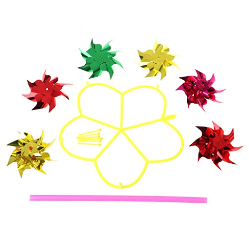 Lvyuanda Wheel Colorful Wheel Wind Spinner Windmill - Outdoor Lawn Garden Decor - Decor Your Yard Garden, Random Delivery - Thumbnail 3
