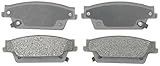 ACDelco 14D1020AM Advantage Semi-Metallic Rear Disc Brake Pad Set with Wear Sensor