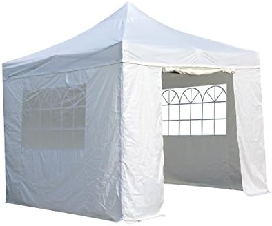 All Seasons Gazebos 3x3m Heavy Duty Fully Waterproof Pop up Gazebo With 4 Side Walls and Accessory Pack - Cream