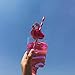 LIGONG Pack of 12 Flamingo Honeycomb Straws for Hawaiian Luau/Birthday/Weddings/Pool Cocktail Party Supplies Tropical Drinks Decorations,ROSE