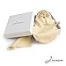 Romantic Gifts for Her/Jinvun Compact Purse Mirror / 24K Gold Electroplate Round 2 Sided |Clear Reflection With Magnification & Diamond Locking Clasp/Freshen Up Makeup & Eliminate Mishaps