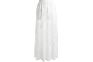 Lace Half Slip Long Underskirt Womens Lace Half Slip Underskirt Slip Skirt for Under Dresses