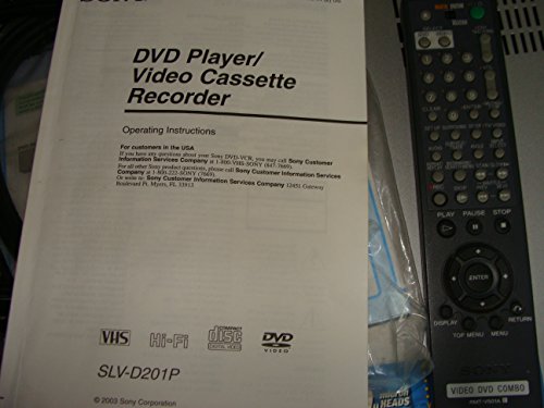 3 Sony+SLV+D201P+Progressive+Scan+DVD+VCR+Combo