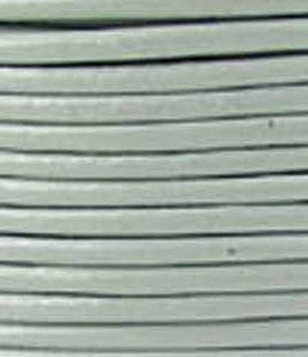 Round Leather Cord, 5 Yards Length, 1.0 mm Mint Green (#30)