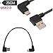 SinLoon 2-Pack Angled USB-C to USB-A Male-to-Male Data Sync and Charging Cable for Type-C Supported Devices