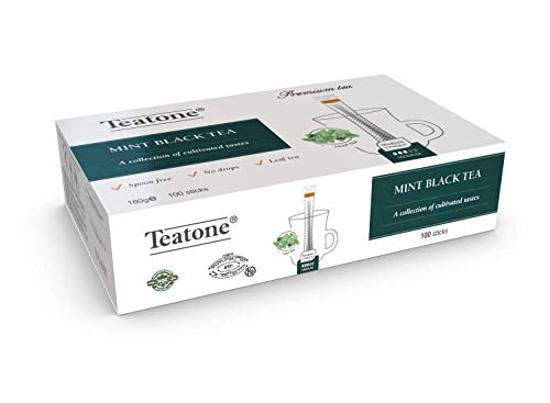 Teatone Mint Black Tea im Stick | Schwarztee mit Minze im praktischen Teestäbchen | indischer schwarzer Tee mit Kräutern… – Bild 3