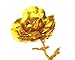 KissDate Romantic Gold Foil Plated Rose Artificial Flower Forever Blooming as Gifts for Her Nice Gifts for Mothers Day.