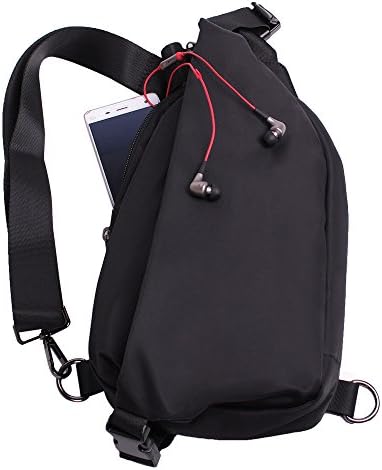 Magic3org Cross Body Pack Ultra Light Fanny Shoulder Sling Bag Water Proof Chest i pad Travel Daypack Black