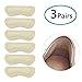 Heel Grips Pads Liner for Loose Shoes,Leather High Heel Pads for Shoes Too Big,High Heel Inserts for Women Men Anti Slip Blister, High Heel Insoles,3 Pairs (Grey, Thick)
