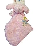 Blankets & Beyond Pink Rosette Bunny Nunu - Baby Security Blanket