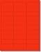 600 Label Outfitters 1” x 2 5/8” Fluorescent Neon Red Address Printer Labels – 20 Sheets