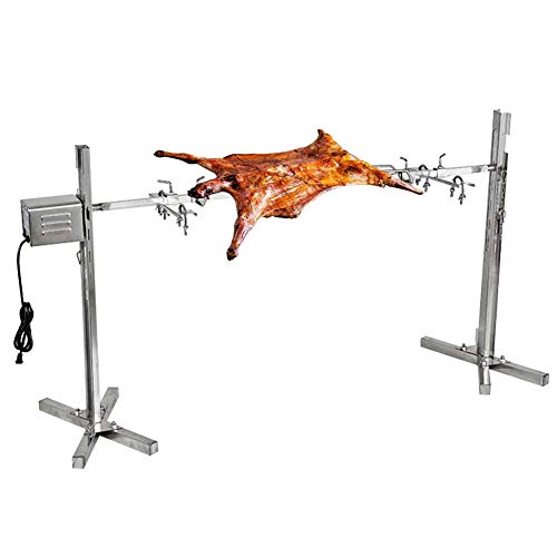 Rbay 40W BBQ Grill Rotisseries Kit, 60-90Lb Electric Grill Universal Rotisserie Kit for Pig Rotisserie Hog Lamb