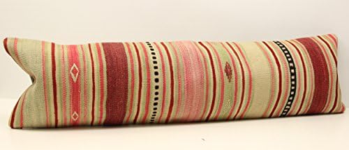 King size kilim pillow cover 14x47 inch (35x120 cm) Bedding lumbar Kilim pillow cover Twin extra long pillow cover Home Desing Oblong pillow Throw pillow
