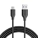 Anker USB C Charger, Powerline USB C to USB 3.0 Cable (6ft) with 56k Ohm Pull-up Resistor for Samsung Galaxy Note 8, S8, S8+, S9, MacBook, Sony XZ, LG V20 G5 G6, HTC 10 and More