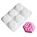 Echodo 6 Cavities Bee Honeycomb Soap Molds Silicone Honeycomb Cake Mold for Wedding Party Food-Grade Silicone Candle Mold