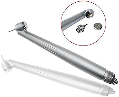 Dental Surgical 45 Degree LED Fiber Optic Handle Piece Single Spray Push Button Style 4 holes