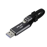 PNY Duo Link Sync & Charge 128GB Metal Gray for iPhone/iPad (P-FDI128GLA02GC-RB)