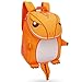 OFUN Dinosaur Backpack for Boys, 11'' Toddler Preschool Backpack, Dinosaur Toys Bag for Kids (Orange)