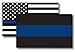 Magnet Me Up Thin Blue Line and Thin Blue Line American Flag Magnet Decal, 3x5 Inches, 2 Pack, Weatherproof UV Printed Vinyl, Heavy Duty Automotive Magnet for Car, Truck, SUV, Crafted in USA