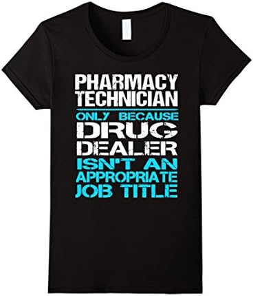 Womens Pharmacy Technician Tshirt Large Black