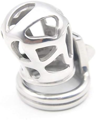 Bondage Masters Male Chastity Device, Max-Secure cage and Air Vents, Silver - Image 3