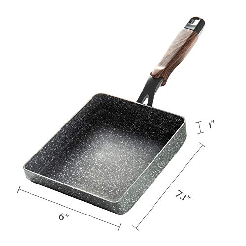 ROCKURWOK Japanese Omelette Pan Nonstick Tamagoyaki Egg Pan, Retangle