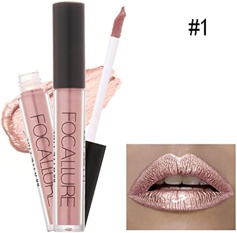 10 Colors Sexy Gold Metal Matte Waterproof Liquid Lipstick Makeup Cosmetic Lip Gloss