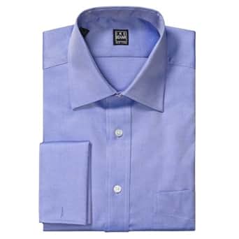 Long sleeve royal blue dress shirts with french cuffs