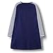 Girls Cotton Long Sleeve Casual Cartoon Appliques Striped Jersey Dresses (5T, Unicorn)