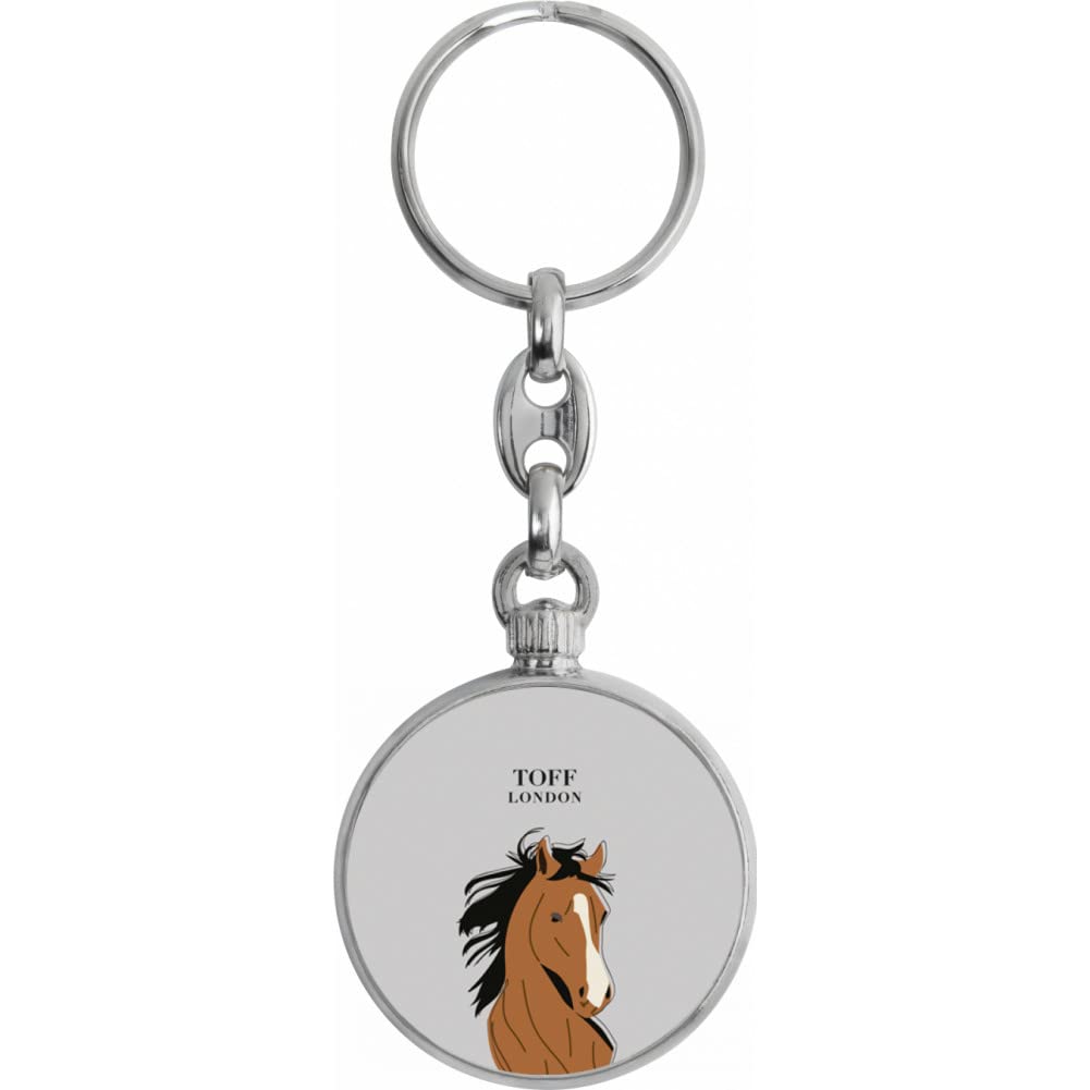 Toff London Brown Arabian Horse Head Keyring