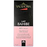 Valrhona French Chocolate - Milk Chocolate Lait Bahibe 46% Cocoa Bar, 70g/2.46oz