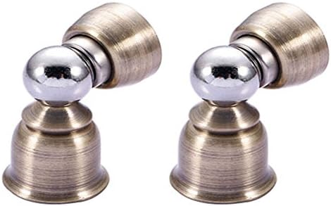 Cucumber Ultra Short Door Block Stainless Steel Door Stop Mini Door Suction 2 Pcs (Bronze)