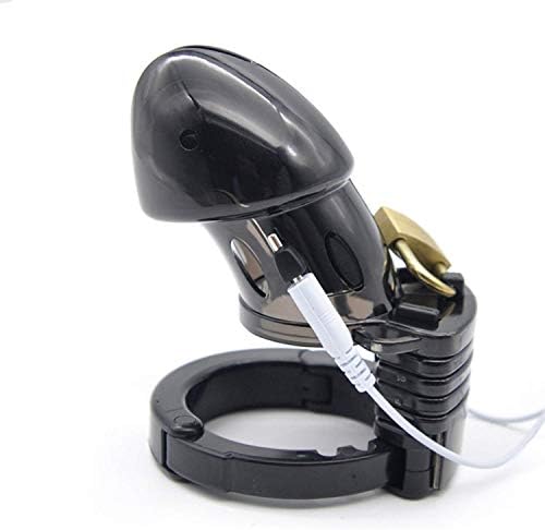 PGREK Shirt Adult Game Electric Shock Lock Male Men Chástí-ty Cage Fetish Therapy Adult Sexmu Toy Hot,Black,