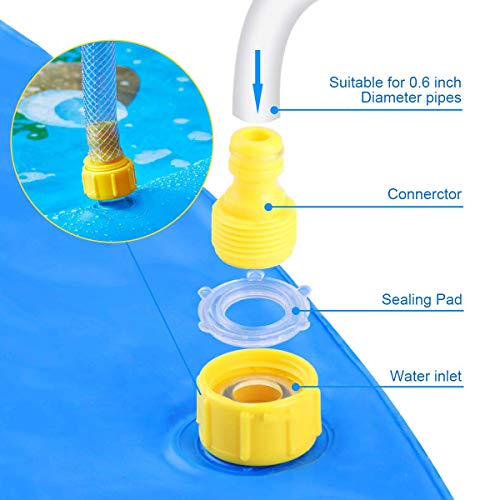 CPSYUB Sprinkler & Splash Play Mat Upgraded 68" Sprinkler Pad Water Toys Fun for 1 2 3 4 5 Year Old Boys Girls, Kids Toddlers Outdoor Party Sprinkler Toy