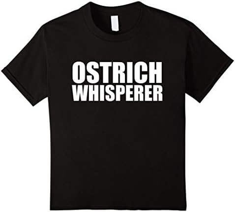 Kids Ostrich Whisperer Funny T-shirt Animal Lover Gift Zoo 4 Black