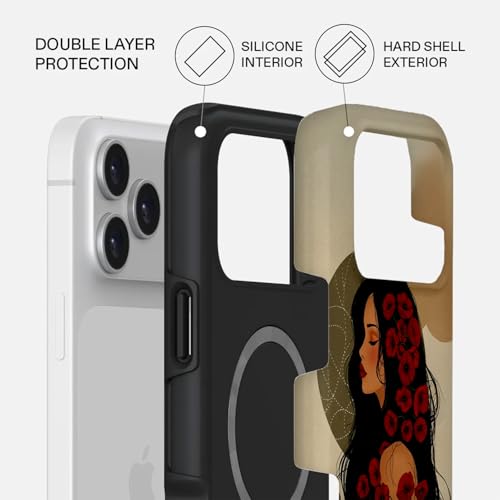 MOBCOS Phone Case Compatible with iPhone 17 PRO - 17 PRO MAX Hybrid 2-Layer Hard Shell + Silicone Protective Case -Scratch-Resistant Shockproof Cover. (Poopy Woman, Iphone 17 Pro Max)