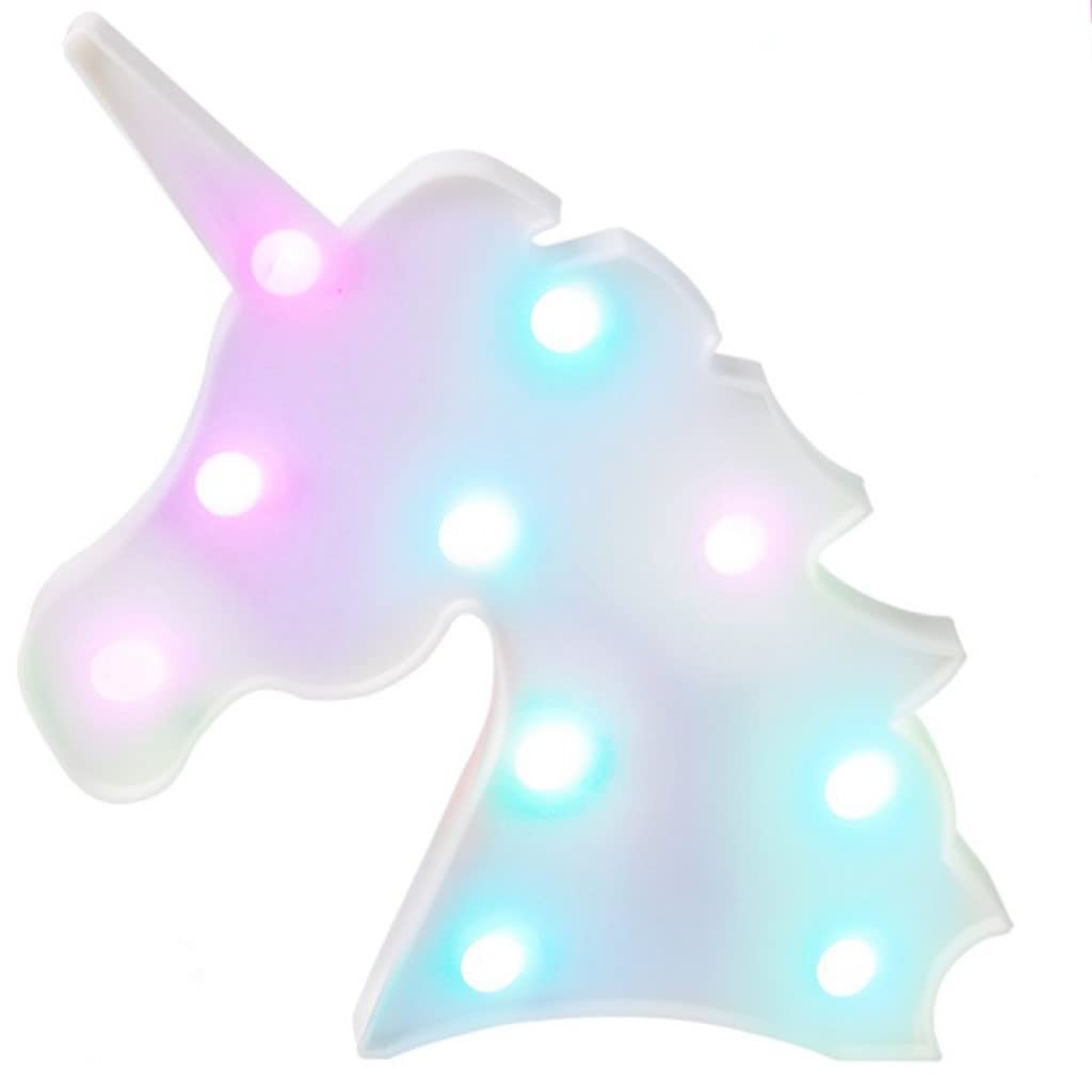 PRĀNA LIFÉ Unicorn LED Night Light White– Rainbow Color Lamp for Wall & Table Decoration for Home, Bedroom,Valentine's day, Parties| Wedding| Gift for Children| Adults| Gift for Her [Energy Class A] — image 1